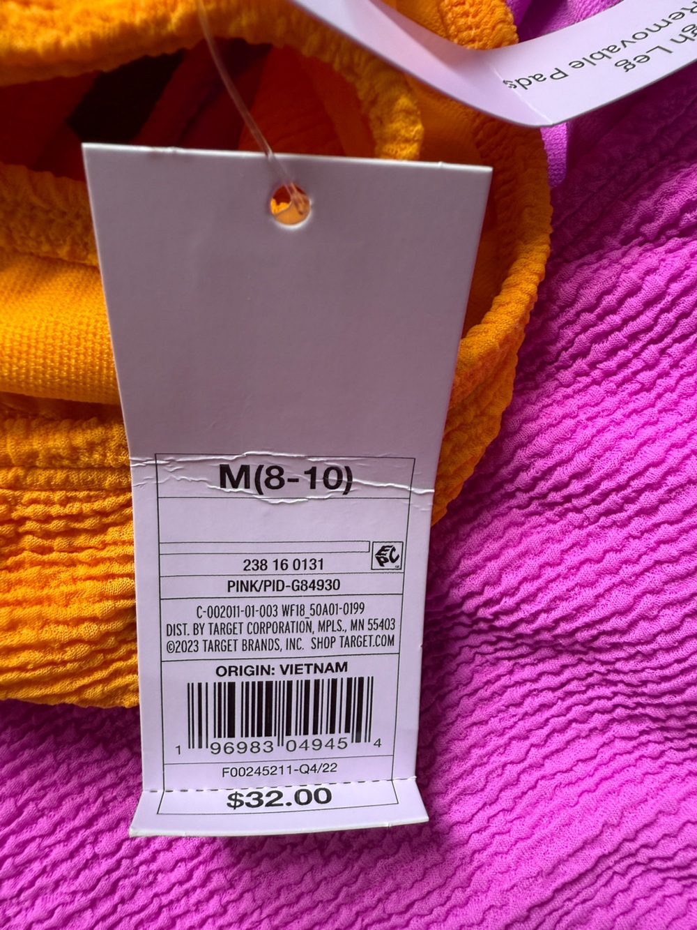 wild fable Orange Bikini Top & Pink High-Rise Bottom connected at side M - Picture 6 of 8